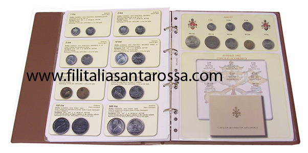 MASTERPHIL Album per Monete Vaticano papato di  Giovanni XXIII  1958-1963 